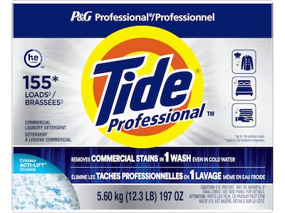 Tide Professional HE Powder Laundry Detergent, 155 Loads, 197 Oz. (14055)