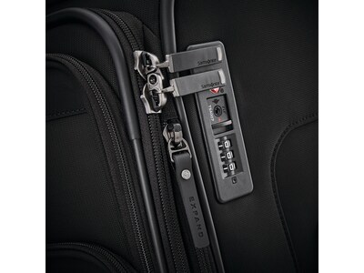 Samsonite Silhouette 17 27.5" Suitcase, 4-Wheeled Spinner, TSA Checkpoint Friendly, Black (139017-1041)