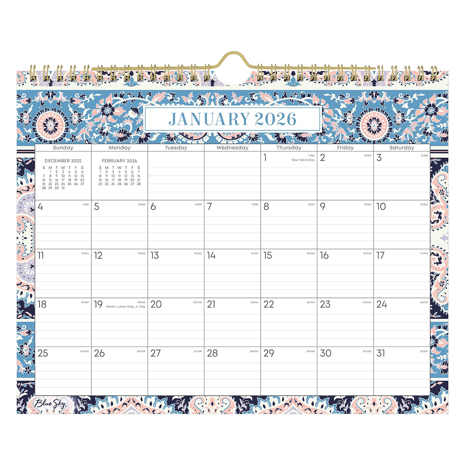 2026 Blue Sky Cocorrina 11 x 8.75 Monthly Desk Calendar (147479-26)