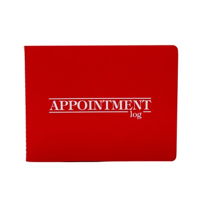 2027 Medical Arts Press® 8 1/2 x 11 Daily Appointment Log, Red (3109727)