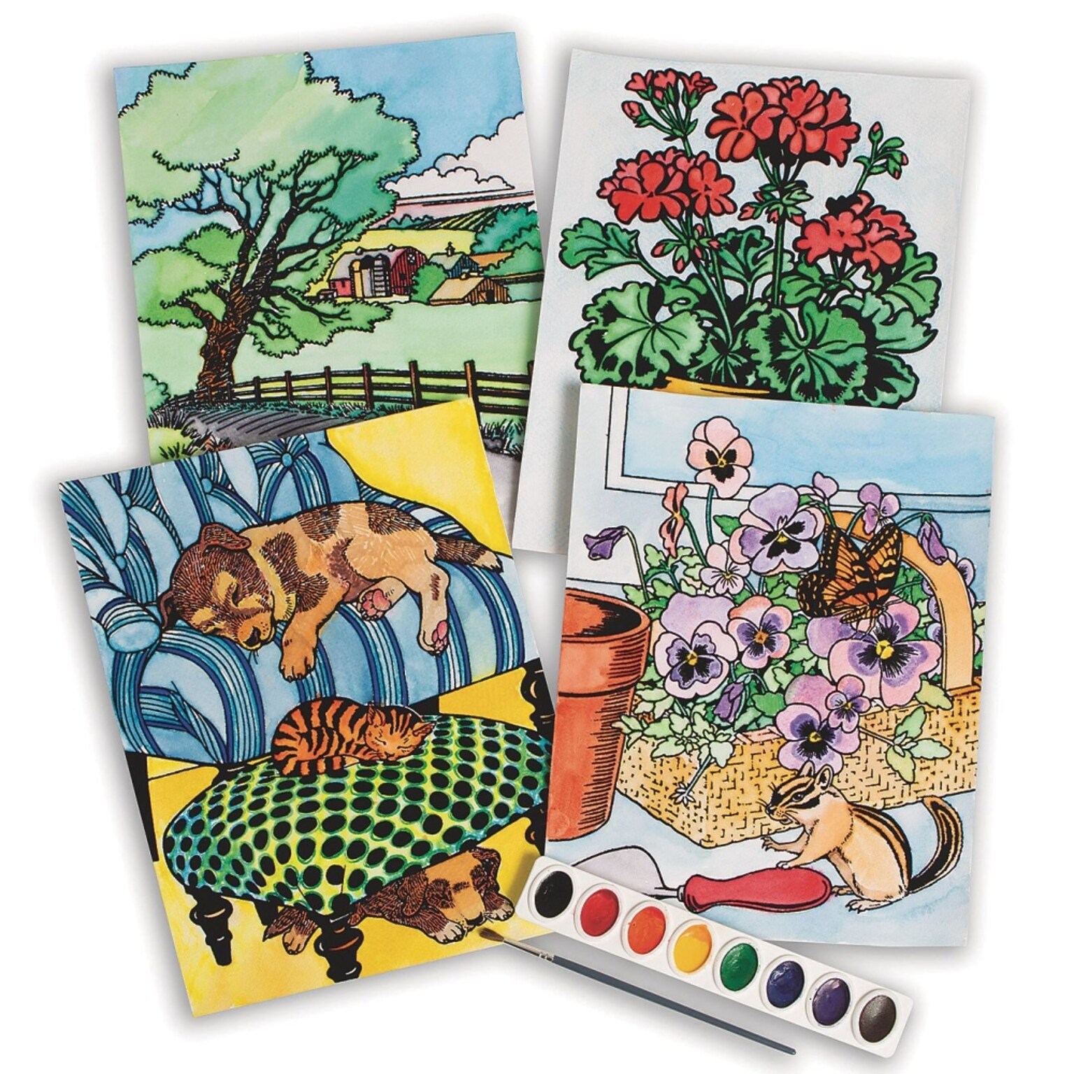 S&S Watercolor Velvet Art Posters, 24/Pack (PS1463)