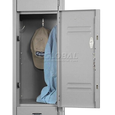 Global Industrial Paramount 78"H 3-Tier 3-Column Locker, Gray (238234GY)