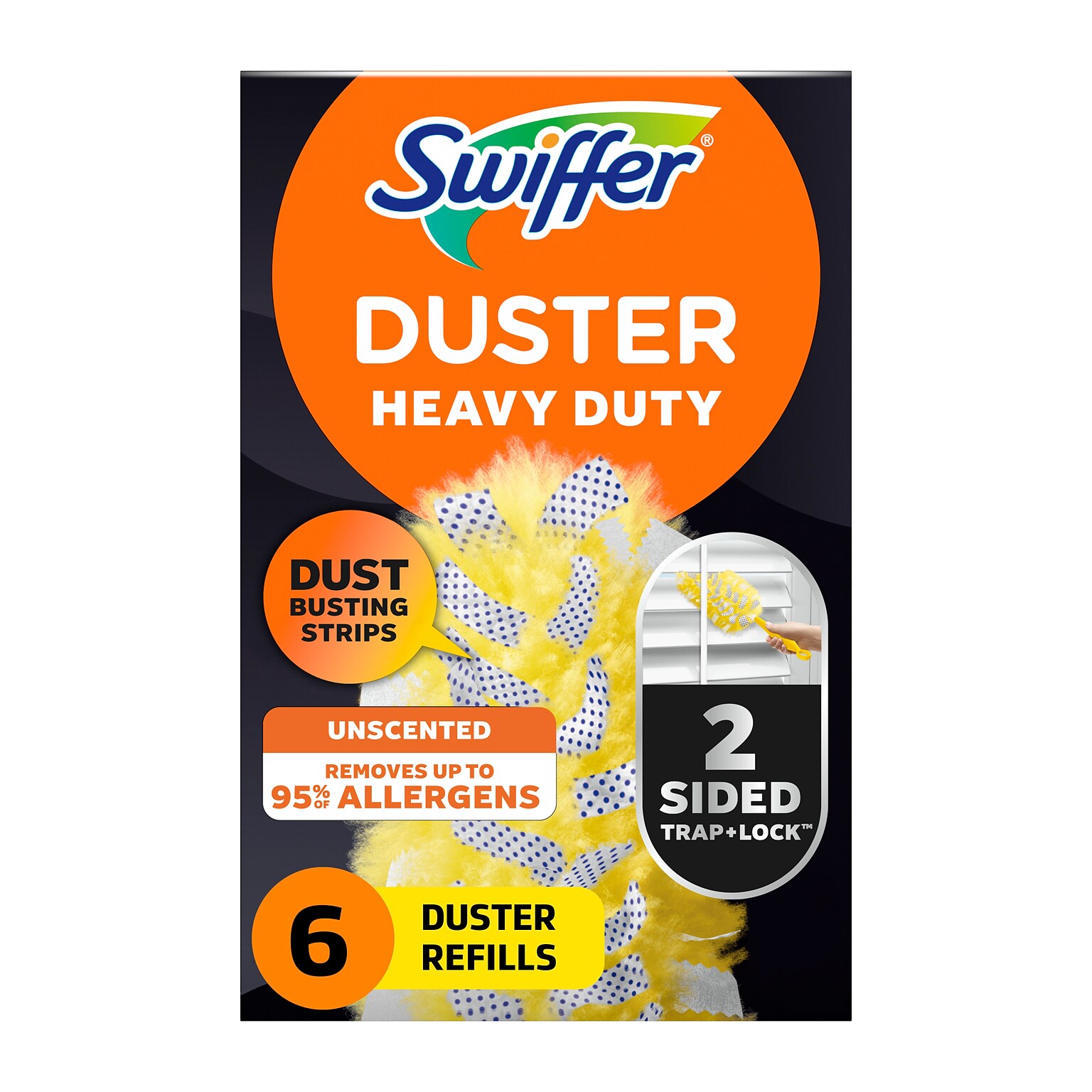 Swiffer Heavy Duty Duster Cloth Refills, Yellow, 6/Pack (16944)