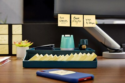 Post-it Super Sticky Notes, 1 7/8" x 1 7/8", Canary Yellow, 90 Sheets/Pad, 10 Pads/Pack (622-10SSCY)