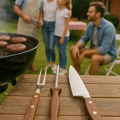 3 Piece Grilling BBQ Tool Set