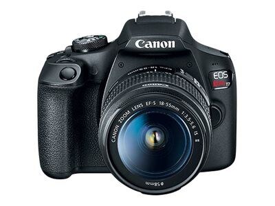 Canon EOS Rebel T7 24.1 Megapixels Digital Camera, 3X Optical Zoom, Black (2727C002)