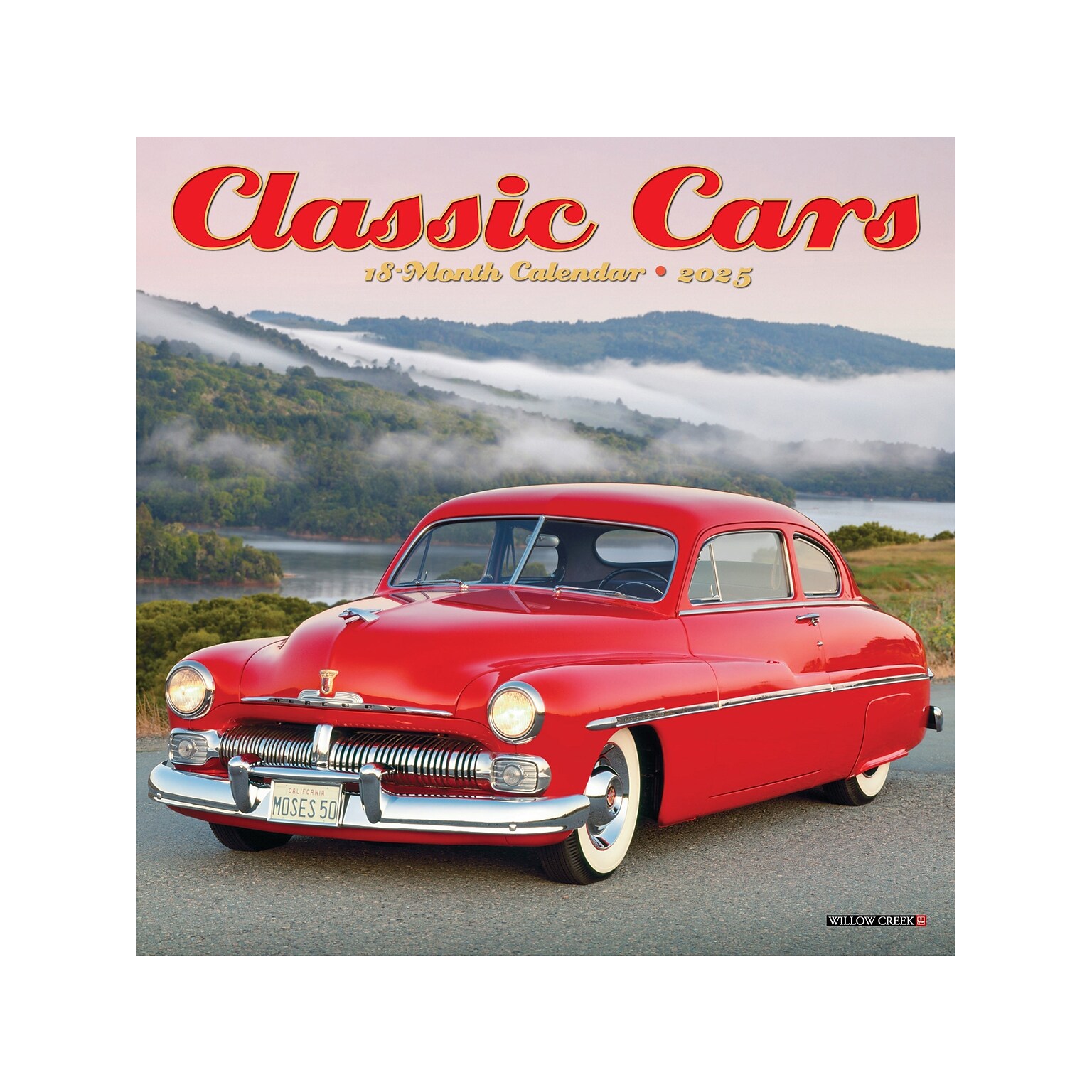 2025 Willow Creek Classic Cars 7 x 7 Monthly Wall Calendar (45701)