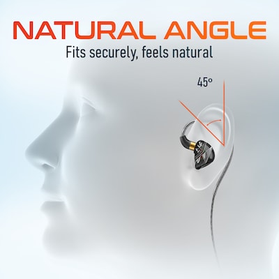 Delton 31E Ergonomic In-Ear USB-A Computer Earbuds, Black (DWH31EBK)