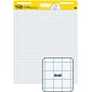 Post-it Super Sticky Wall Easel Pad, 25" x 30", Grid Lined, 30 Sheets/Pad, 4 Pads/Pack (560VAD4PK)