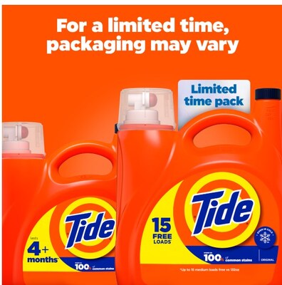 Tide HE Liquid Laundry Detergent, Original Scent, 115 Loads, 151 fl. oz. (12101)