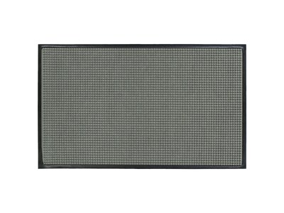 M + A Matting WaterHog Squares Classic Commercial Wiper/Scraper Entrance Floor Mat, 6 x 8, Medium Grey (2005768170)