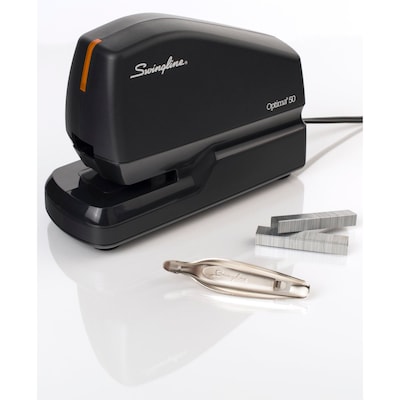 Swingline Optima 50 Electric Desktop Stapler, 50-Sheet Capacity, Staples Included, Black (48209)