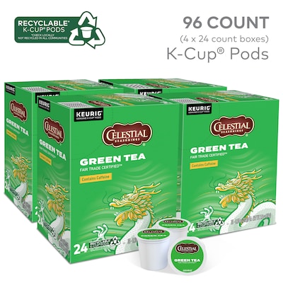 Celestial Seasonings Green Tea, Keurig® K-Cup® Pods, 96/Carton (14734)