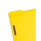 Smead Fastener File Folders, 2 Fasteners, Reinforced 1/3-Cut Tab, Letter Size, Yellow, 50/Box (12940)