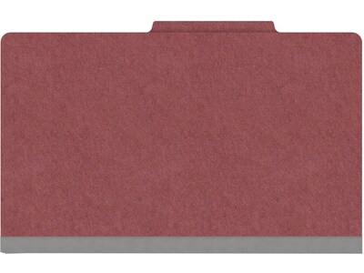 Medical Arts Press Pressboard Classification Folder, 2 Dividers, 2" Expansion, Legal Size, Dark Red, 10/Box (DV-T52-26-3ARD)
