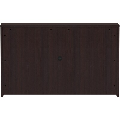 Lorell Essentials Series 60"W Stack-on Hutch with Doors, Espresso (LLR18270)