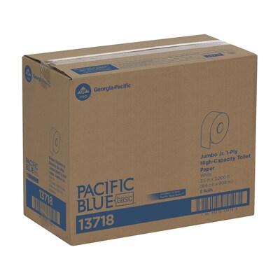 Acclaim® 1-Ply Jumbo Jr. Toilet Paper by GP PRO, White, 2000 Per Roll, 8 Rolls/Case (13718)
