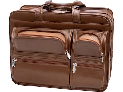 McKleinUSA Hubbard Leather Briefcase, Brown (88434)