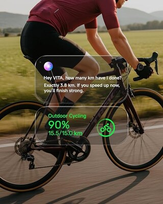 Cubitt AURA 2 Smart Watch, GPS, 36mm, Aluminum Case, Blue, Silicone Band (CT-AURA2-2)