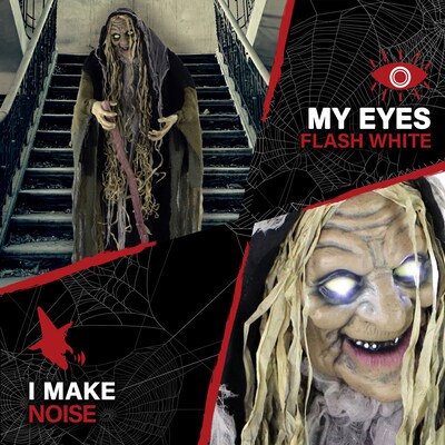 Haunted Hill Farm Life-Size Poseable Swamp Witch (HHWITCH-10FLSA)