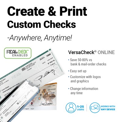 VersaCheck X1 Silver 2025 Download + VersaCheck ONLINE Silver, 1-Year Subscription (VCX1S-2321)