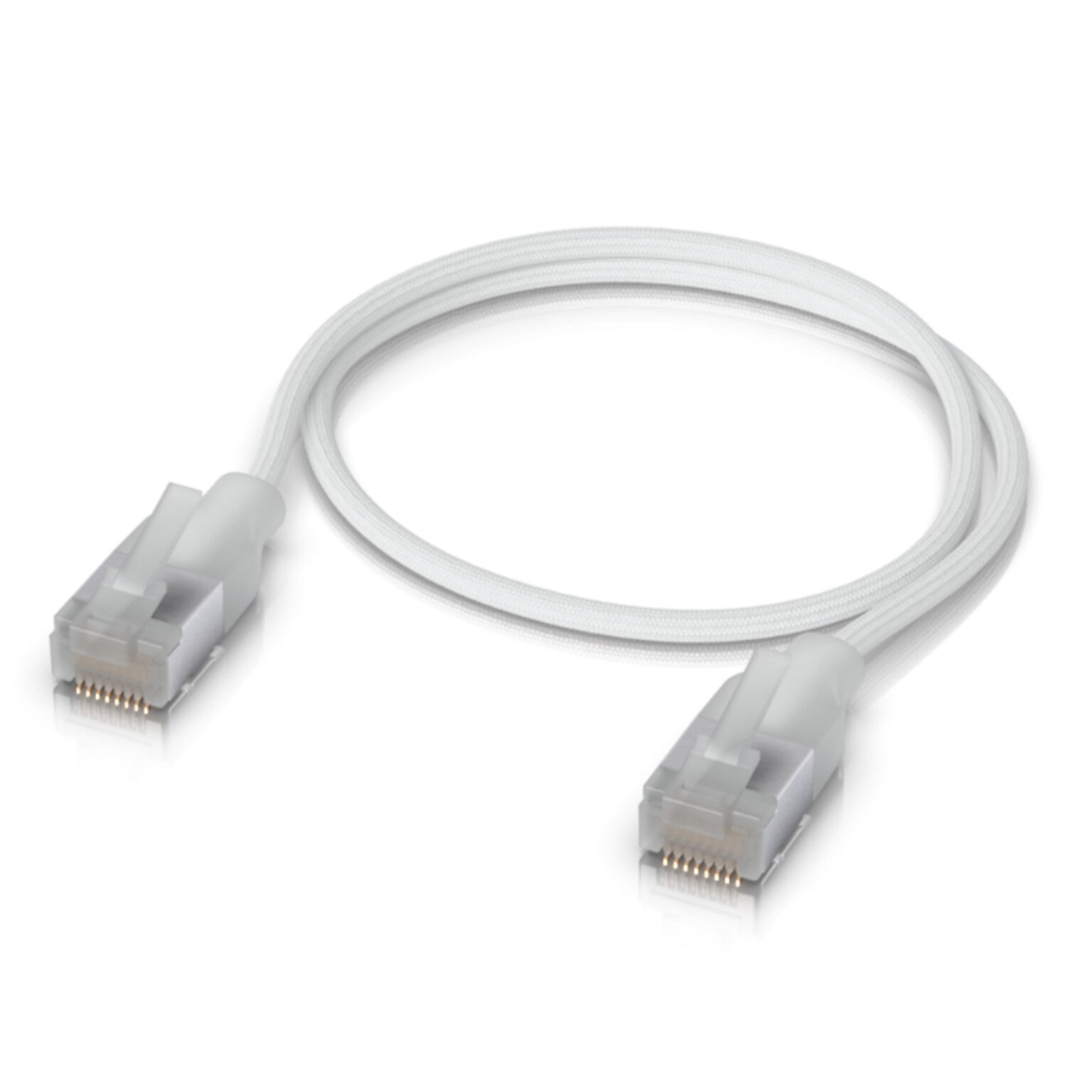 Ubiquiti UniFi 0.5 ft. CAT-6a Ethernet Cable, 3mm, White (UACC-CABLE-PATCH-EL-C6A-0)