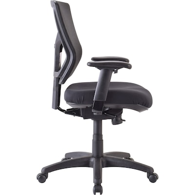 Lorell Conjure Executive Mid-Back Swivel/Tilt Task Chair, Black (LLR62008)