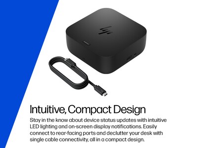 HP Universal USB-C Docking Station for Laptops, Black (BS7S5AA#ABA)
