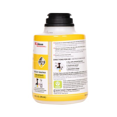 SC Johnson Professional TruShot 2.0 Restroom Cleaner Refill, Clean Fresh Scent, 9 oz., 4/Carton (315384)