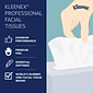 Kleenex Professional Cube Facial Tissue, 2-ply, White, 90 Sheets/Box (21270)