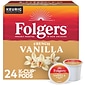 Folgers French Vanilla Coffee, Medium Roast, 0.31 oz. Keurig® K-Cup® Pods, 24/Box (6661)