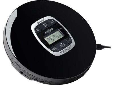 Jensen Wireless Bluetooth CD Player with Digital FM Radio and Bass Boost, Black (CD-60R-BT)