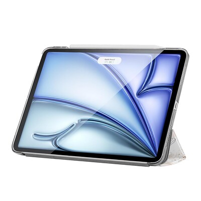 SaharaCase Tri-Fold Folio Case for iPad Pro 13" (M4 2024/M5 2025), Flower White (TB00382)