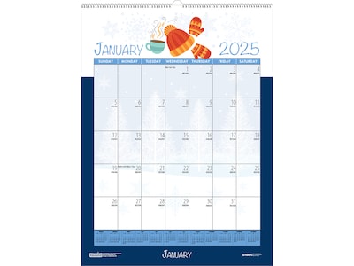 2025 House of Doolittle Seasonal Holiday Depictions 12 x 12 Monthly Wall Calendar (338-25)