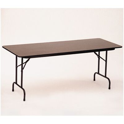 Correll® 30D x 96L Folding table; Walnut Melamine Laminate Top