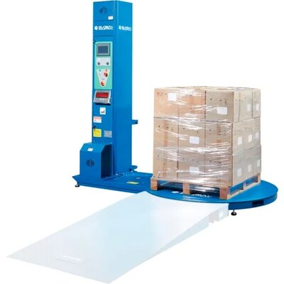 Global Industrial Stretch Wrap Machine w/ NTEP Scale, 10 Free Rolls of Stretch Wrap (238507B)