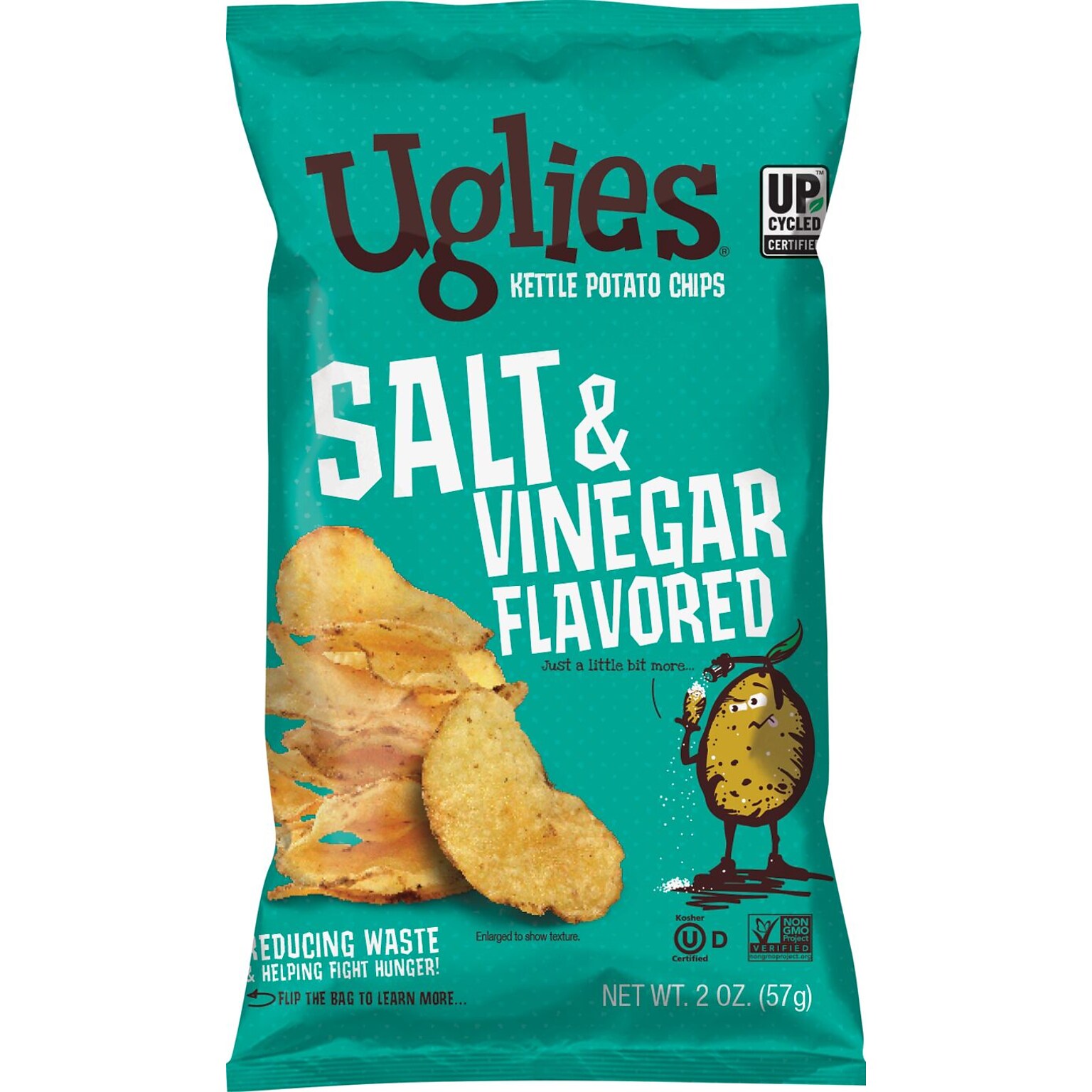Uglies Gluten-Free Salt & Vinegar Kettle Potato Chips, 2 oz., 24 Bags/Carton (26104)