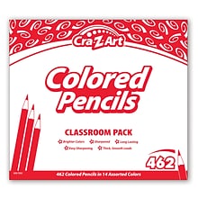Cra-Z-Art Colored Pencil Classroom Pack, Assorted Colors, 462/Pack (CZA740021)