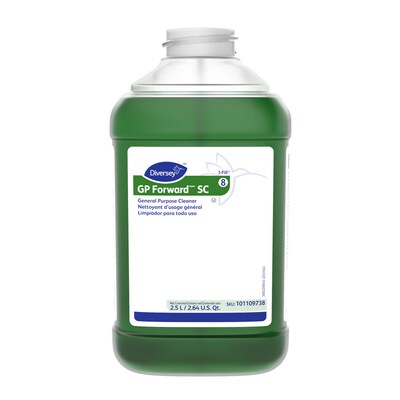 Diversey GP Forward SC 8 Multipurpose Cleaner for Diversey J-Fill Systems, Citrus Scent, 84.5 Fl.Oz., 2/Carton (904965)