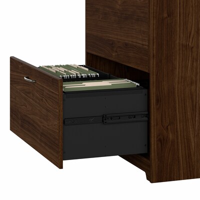 Bush Furniture Cabot 31"W 2-Drawer Lateral File Cabinet, Letter/Legal, Modern Walnut (WC31080)