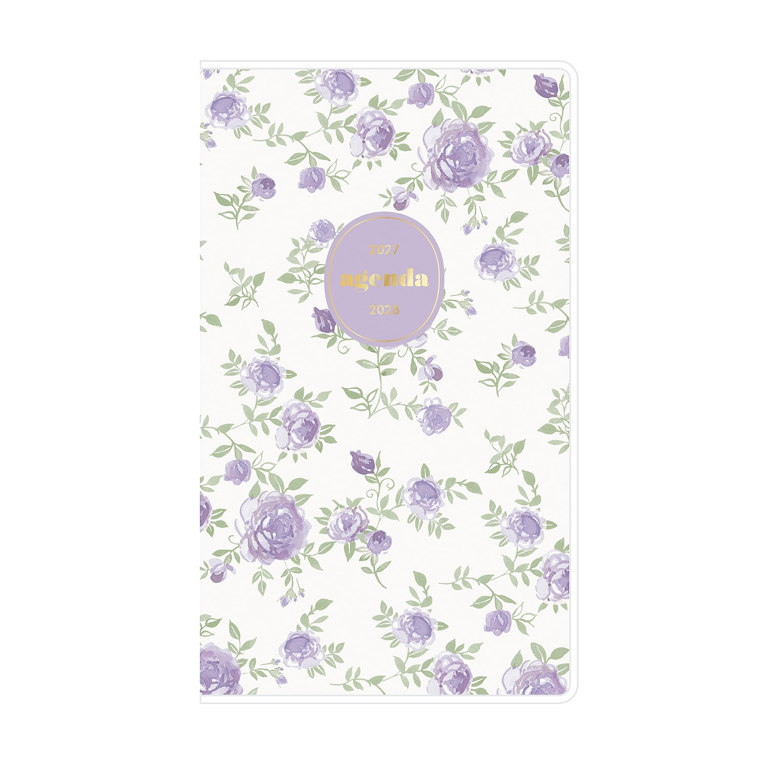 2027-2028 Blue Sky 3.625 x 6.125 Monthly Planner, Purple/White (164254)