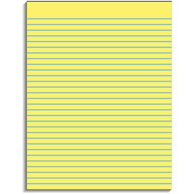 Glue Top Notepads Canary Paper Staples Canary Glue-Top Notepads - 8 ...