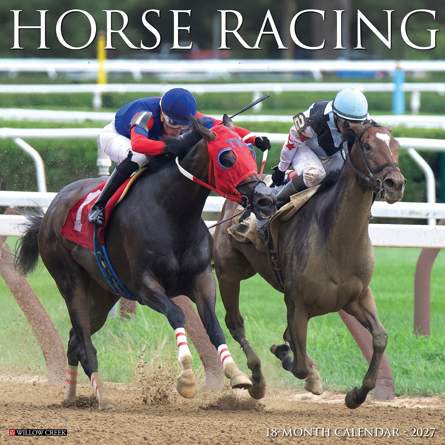 2027 Willow Creek Horse Racing 12 x 12 Monthly Wall Calendar (60698)