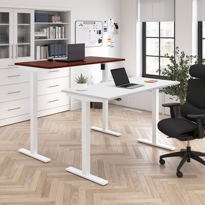 Bush Business Furniture Move 40 Series 48W Electric Adjustable Standing Desk, Hansen Cherry (M4S482