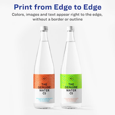 Avery Print-to-the-Edge Color Laser Shipping Labels, 3-3/4" x 4-3/4", White, 100 Labels/Pack (6878)