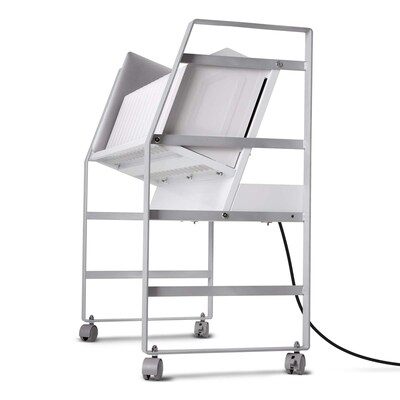 Luxor 16-Unit USB-C Open Charging Cart, White Powder-Coated Steel (CHMC005)