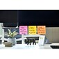 Post-it® Super Sticky Notes, 4" x 4", Energy Boost Collection, Lined, 90 Sheets/Pad, 4 Pads/Pack (675-4SSUC)