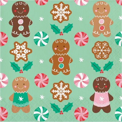 Say Hooray! Holiday Sweets Paper Plates and Napkins Kit, Multicolored, 48/Pack (DTC9403E2G)