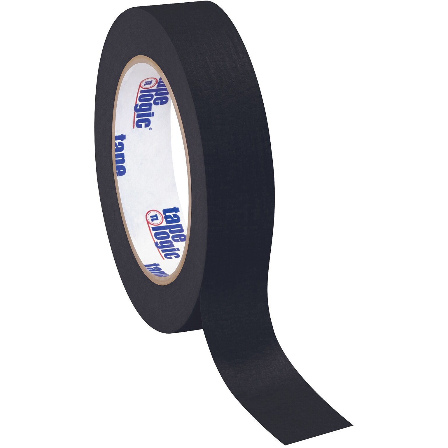 Tape Logic Colored Masking Tape, 1 x 60 yds., Black, 12/Carton (T93500312PKB)