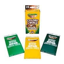 Crayola 24 ct. Colors of the World Washable Fine Line Markers (58-7810)